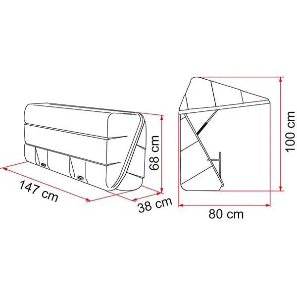 Fiamma Ultra 360 Bagageutrymme, White, One Size