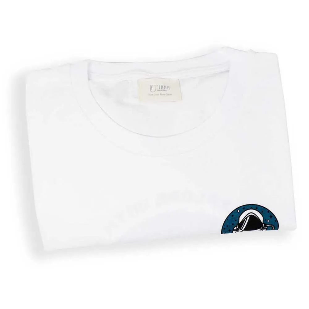 Finna Astronaut T-shirt Med Korta ärmar, White, XXL