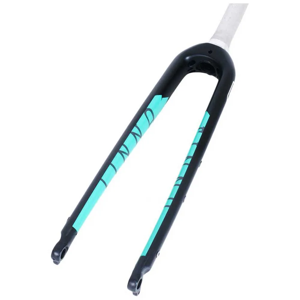 Finna Explorer Carbon Flatmount Gravelgaffel, Black / Blue, 28" - 700C, Rigid