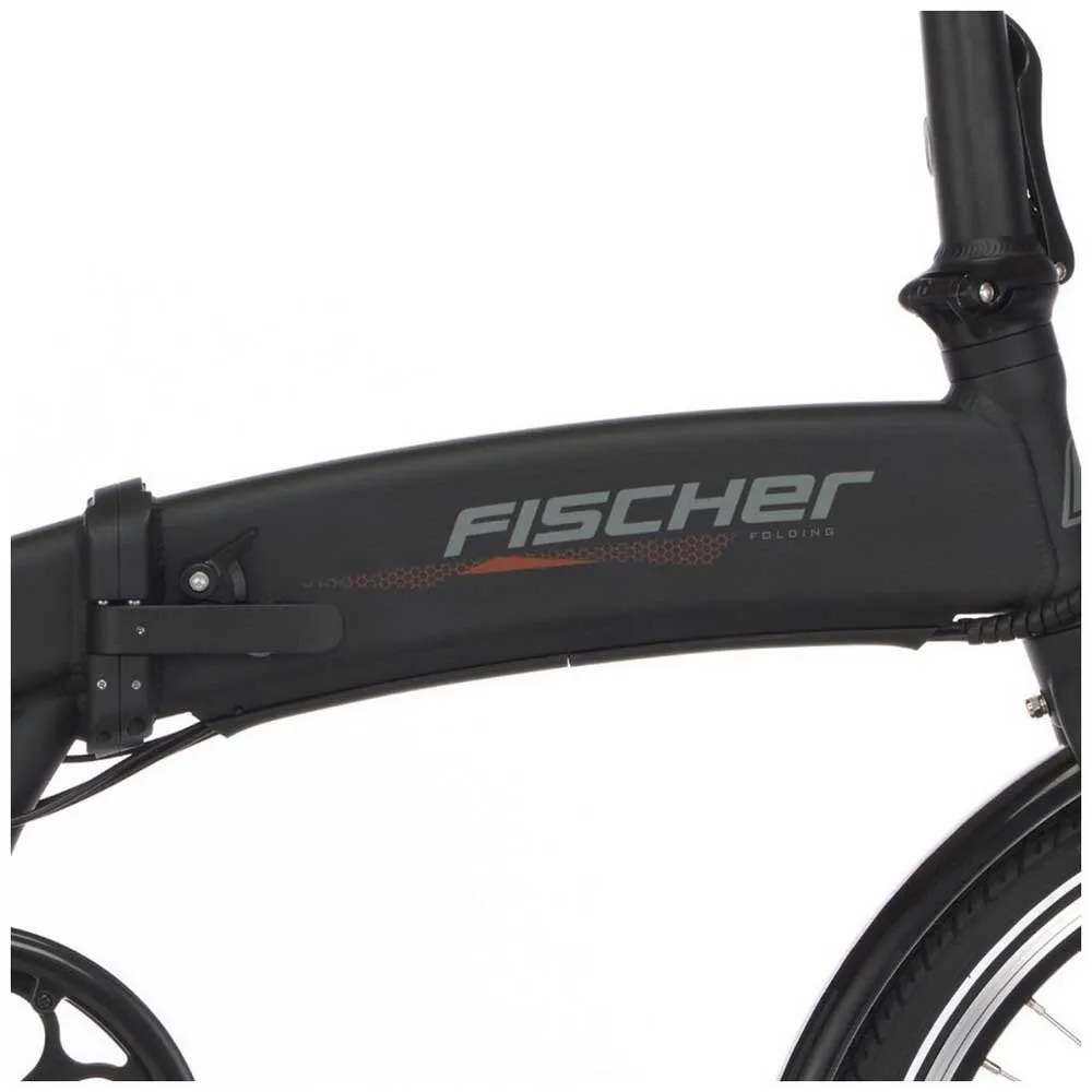 Fischer Bikes Faltrad Fr 18 Elcykel, Matte black, One Size, 317Wh