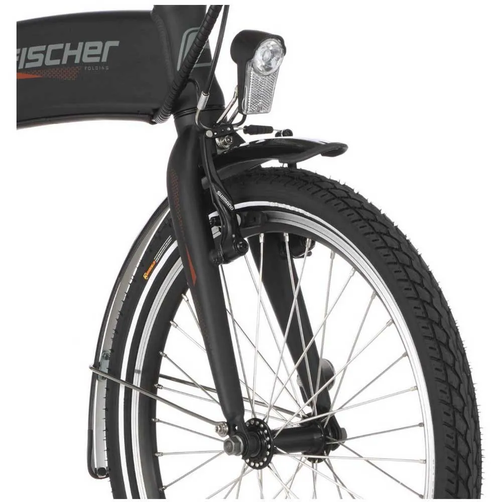 Fischer Bikes Faltrad Fr 18 Elcykel, Matte black, One Size, 317Wh