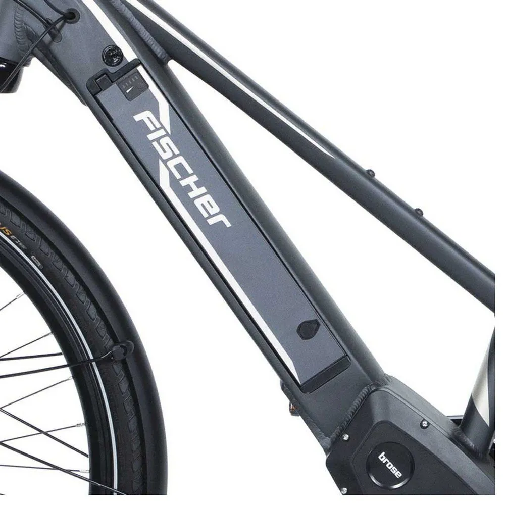 Fischer Bikes Viator 5.0i 700 Elcykel, Matte grey, One Size, 418Wh