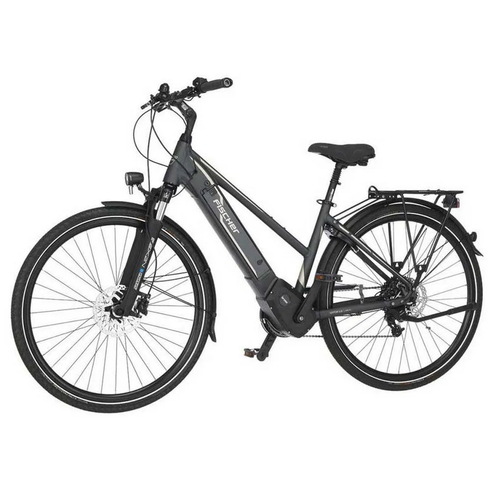 Fischer Bikes Viator 5.0i 700 Elcykel, Matte grey, One Size, 418Wh