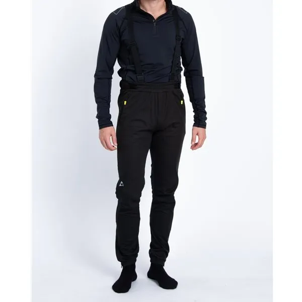 Fischer Mens Asarna Bib Pants, Black Fischer Mens Asarna Bib Pants, Black
