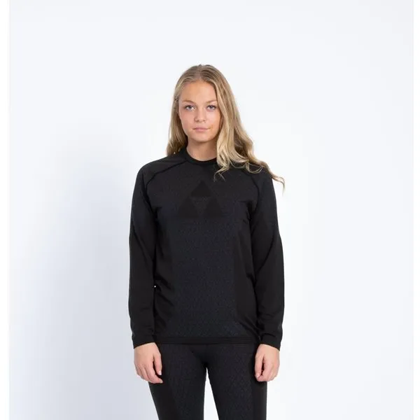 Fischer Womens Seamless Baselayer LS, Black/antracite grey Fischer Womens Seamless Baselayer LS, Black/antracite grey