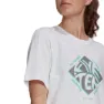 FiveTen Cropped Graphic T-shirt Med Korta ärmar, White, M