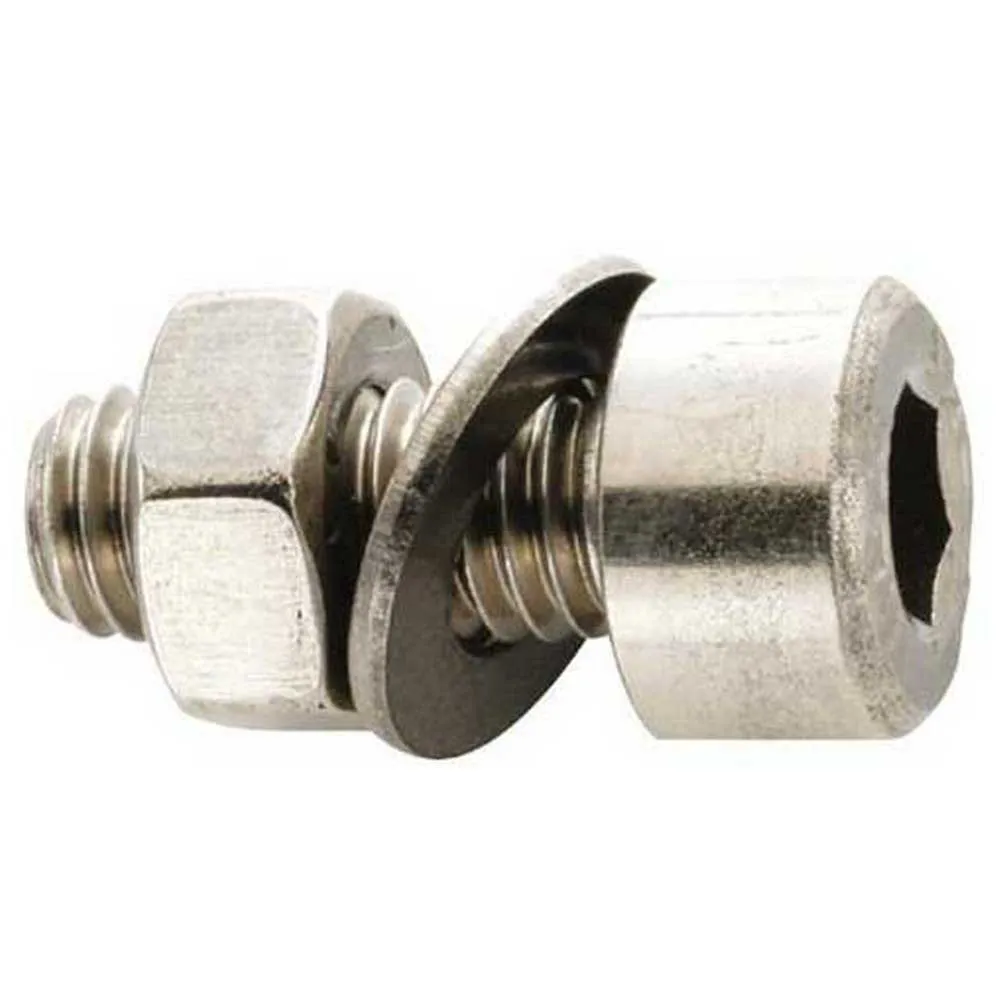Fix Nippel M5 X 10 Mm Invändig Sexkantsskruv 100 Enheter, Silver, One Size