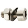 Fix Nippel M5 X 10 Mm Invändig Sexkantsskruv 100 Enheter, Silver, One Size