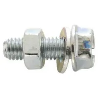 Fix Nippel M5 X 10 Mm Sexkantsskruv Med Bricka 100 Enheter Fix Nippel M5 X 10 Mm Sexkantsskruv Med Bricka 100 Enheter