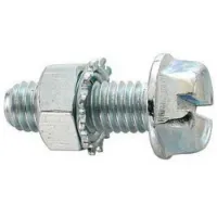 Fix Nippel M5 X 12 Mm Sexkantsskruv Med Bricka 100 Enheter Fix Nippel M5 X 12 Mm Sexkantsskruv Med Bricka 100 Enheter