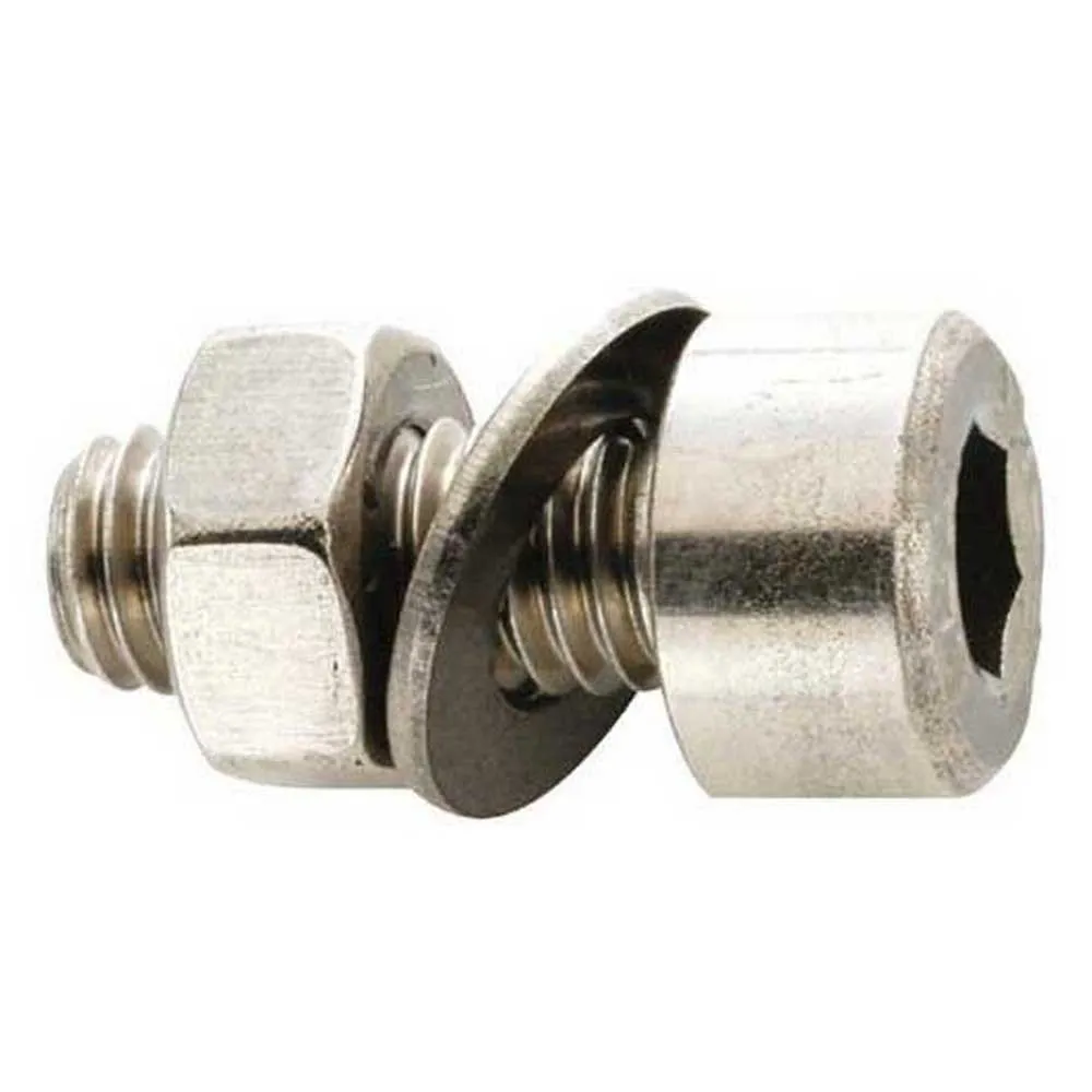 Fix Nippel M5 X 20 Mm Invändig Sexkantsskruv 100 Enheter, Silver, One Size