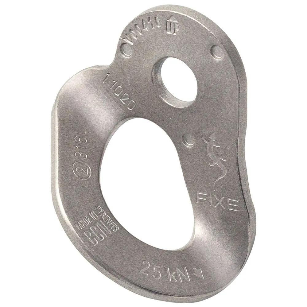 Fixe Climbing Gear 1 M10 Pack 316l Ankarplatta 20 Enheter, Silver, One Size