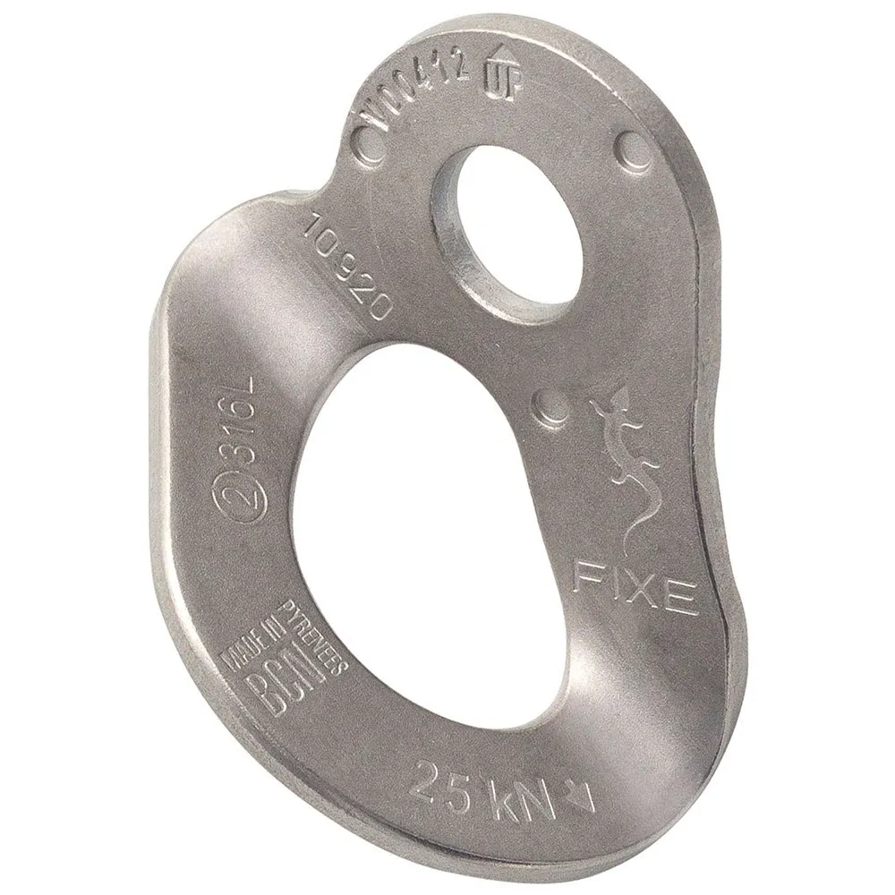 Fixe Climbing Gear 1 M12 Pack 316l Ankarplatta 20 Enheter, Silver, One Size