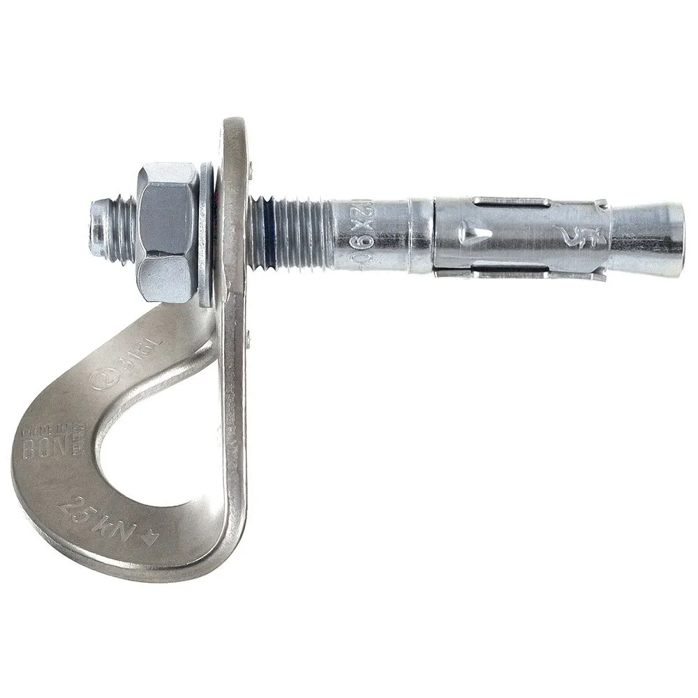 Fixe Climbing Gear Ankarplatta 1 M12+3 Parabult M12x90 Mm Förpackning 316l 316l 20 Enheter, Silver, One Size