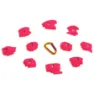 Fixe Climbing Gear Bask Streel Paket 10 St, Pink, S