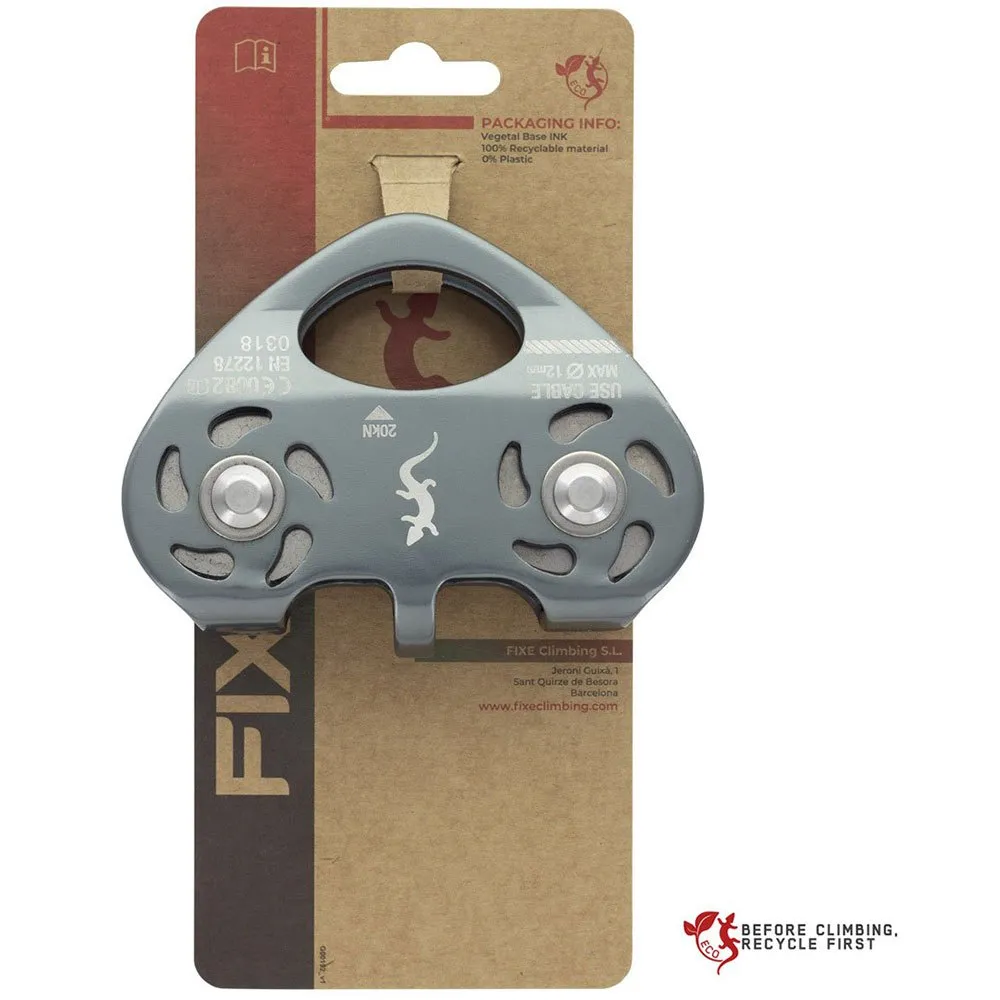 Fixe Climbing Gear Db2 Talja, Dark grey, One Size