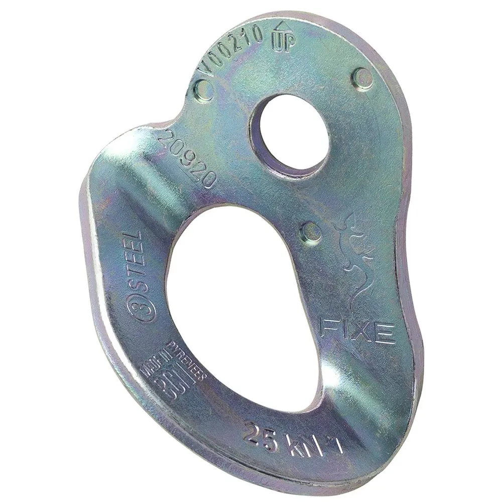 Fixe Climbing Gear Fixe 1 Galvanised Steel M10 Ankarplatta 20 Enheter, Silver, One Size