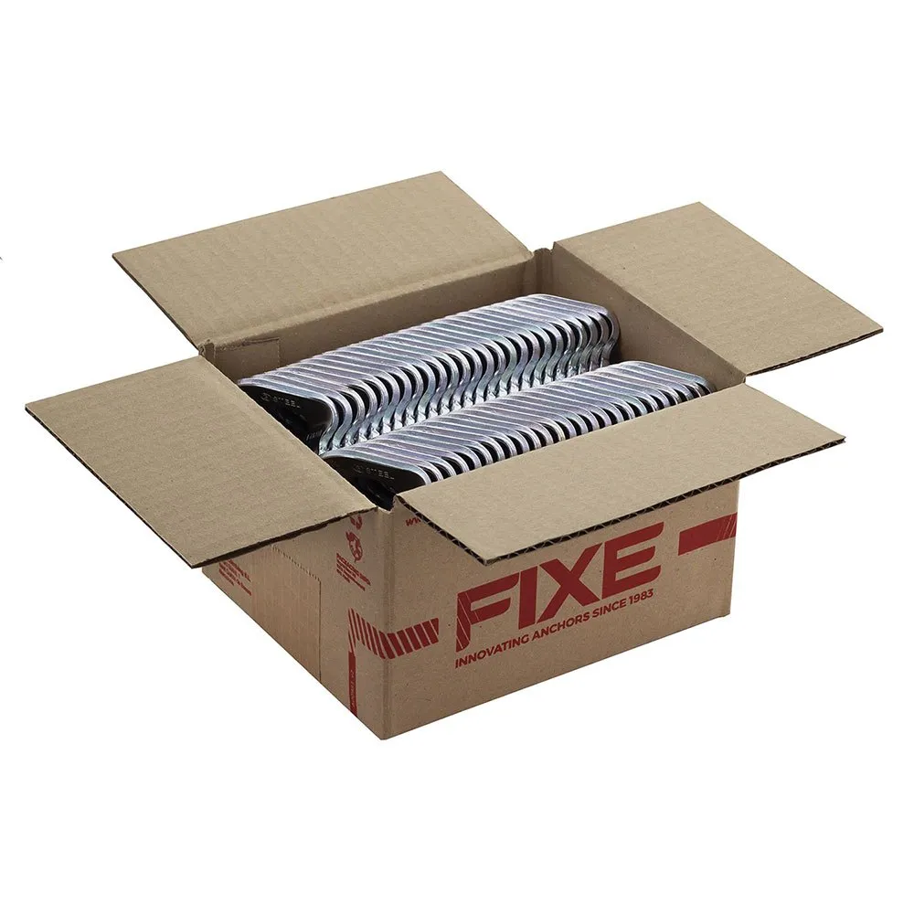 Fixe Climbing Gear Fixe 1 Hanger Stainless Steel M12 Ankarplatta 100 Enheter, Silver, One Size