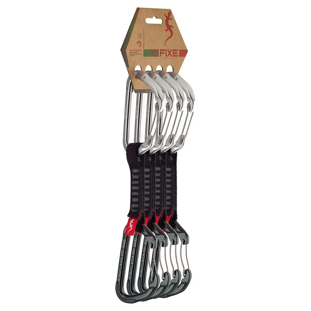 Fixe Climbing Gear Pack 4 Rock Quickdraw, Black 1, 12cm Fixe Climbing Gear Pack 4 Rock Quickdraw, Black 1, 12cm