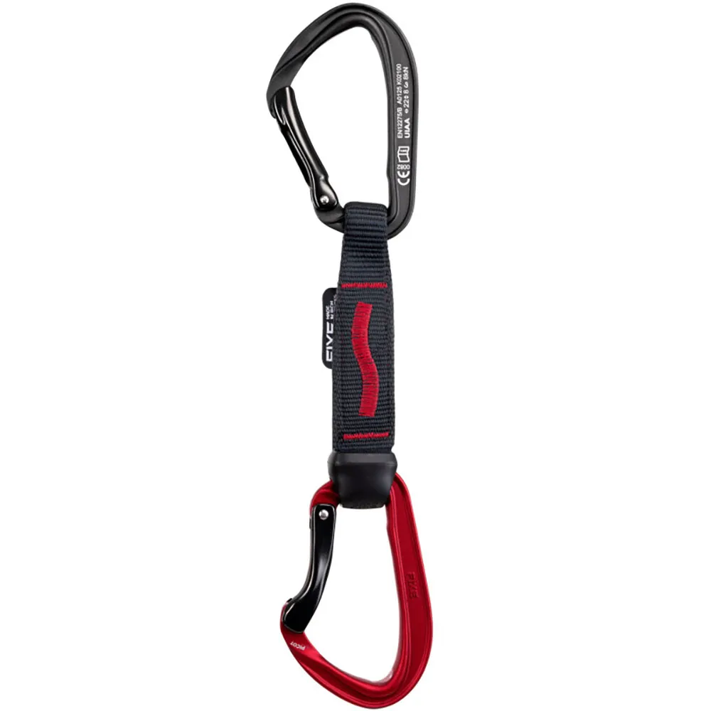 Fixe Climbing Gear Q33100 Picot Quickdraw, Black / red, 12cm Fixe Climbing Gear Q33100 Picot Quickdraw, Black / red, 12cm