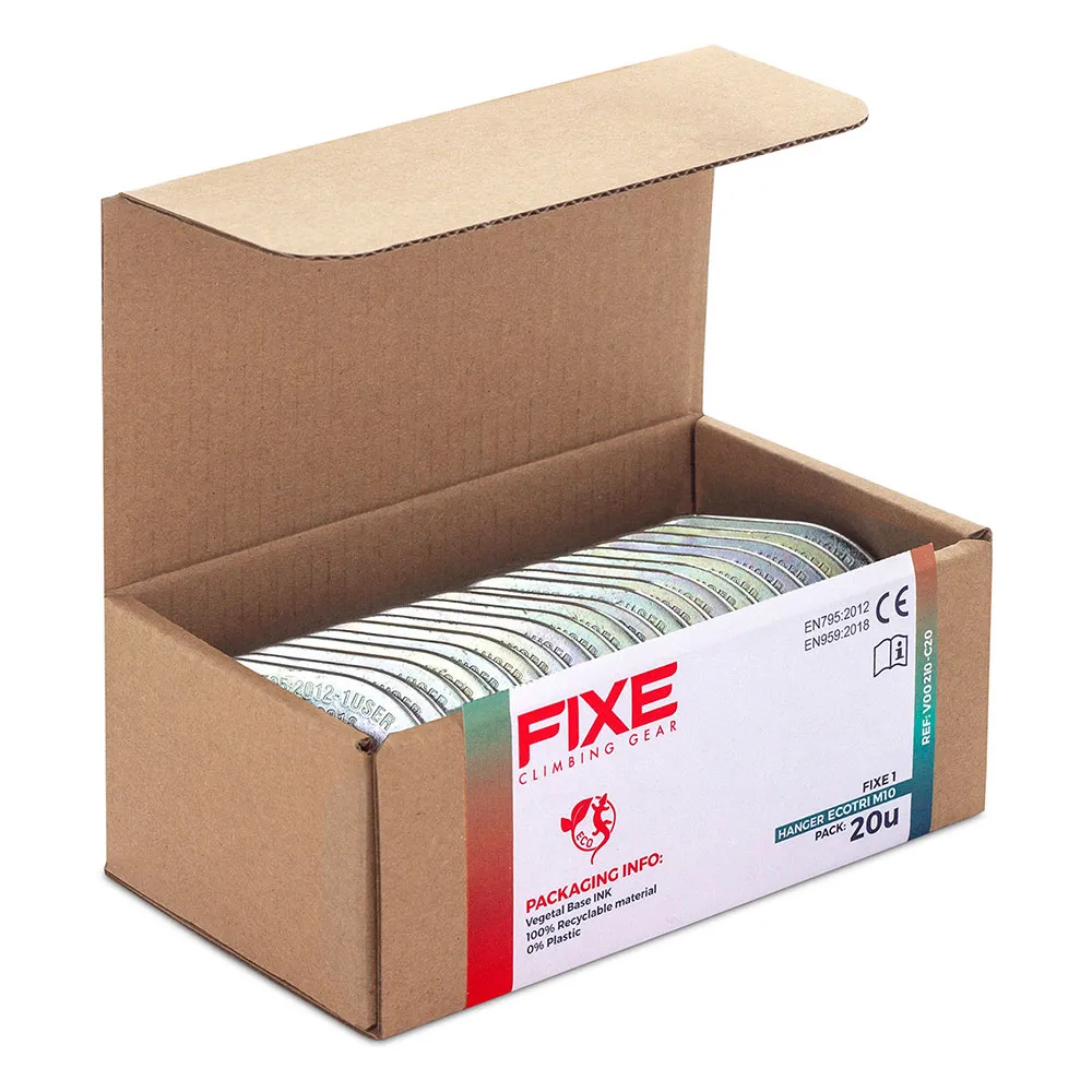 Fixe Climbing Gear V22210-k20 M10 Expansion Bolt+fixe 1 M10 Ankarplatta 20 Enheter, Ecotri, 70mm