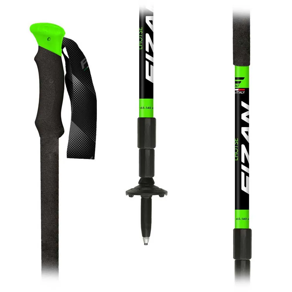 Fizan Lhotse Stavar, Black / green, 65-140cm