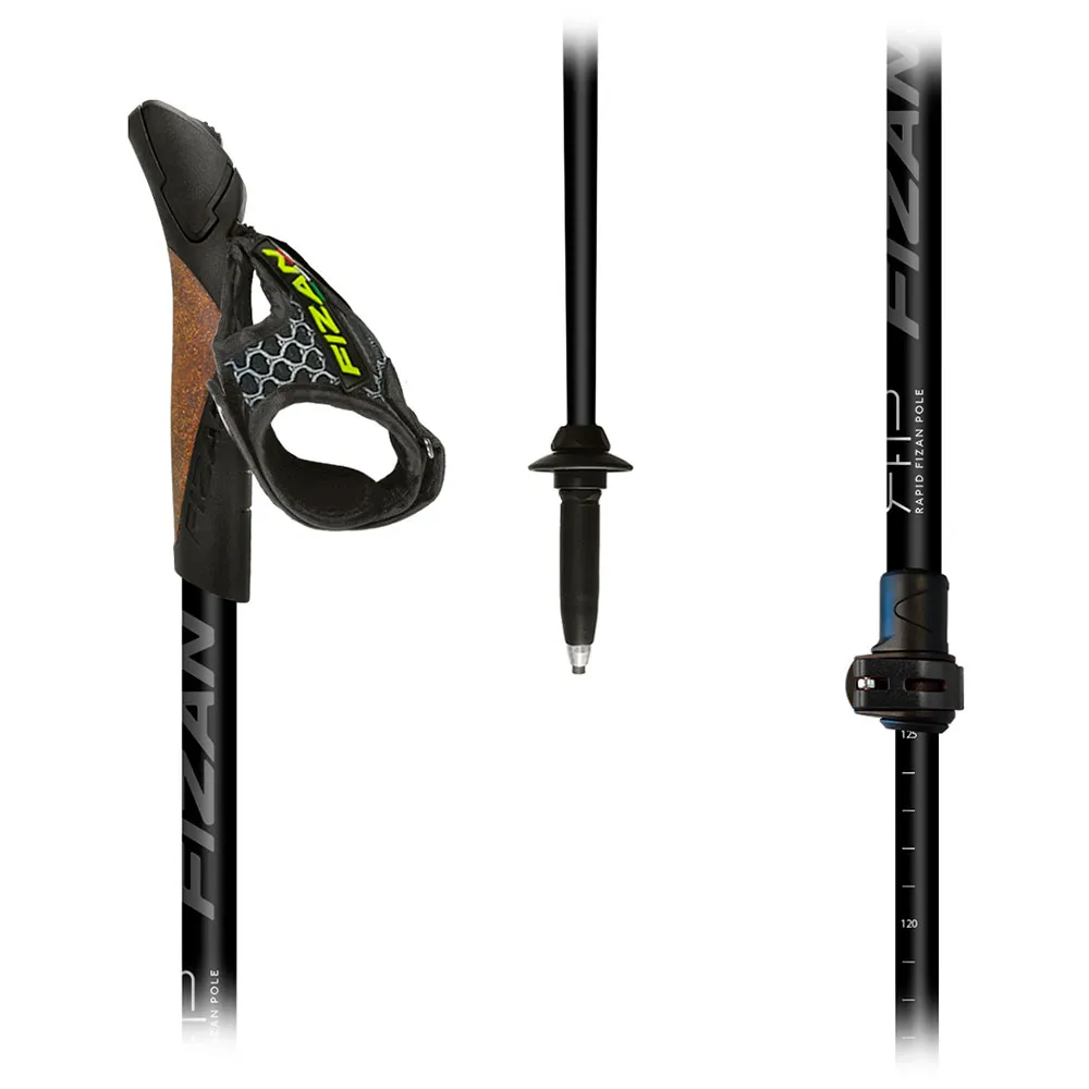 Fizan Rfp Trail Stavar, Black, 110-135cm