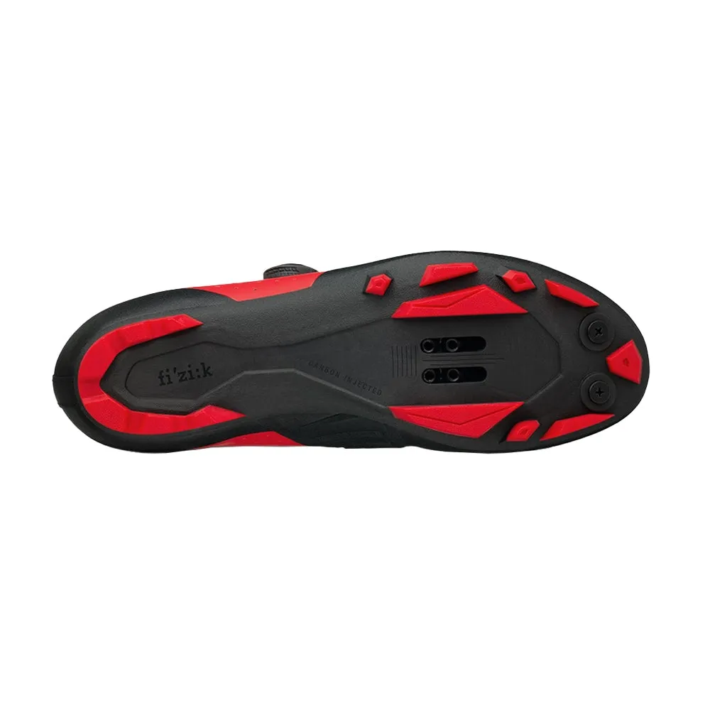 Fizik Gravel MTB Shoes X3 Vento Overcurve, Red/Black