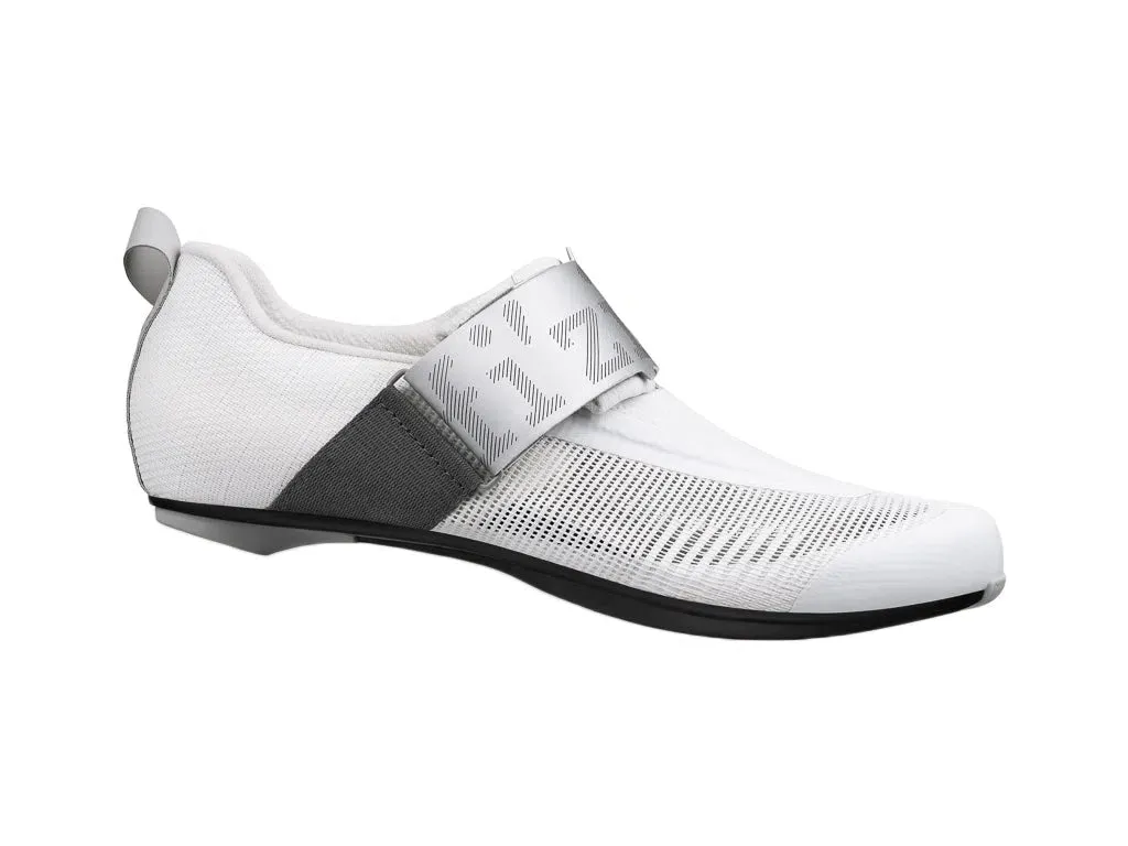 Fizik TRANSIRO HYDRA AEROWEAVE CARBON Cycling Shoes, White/Plata