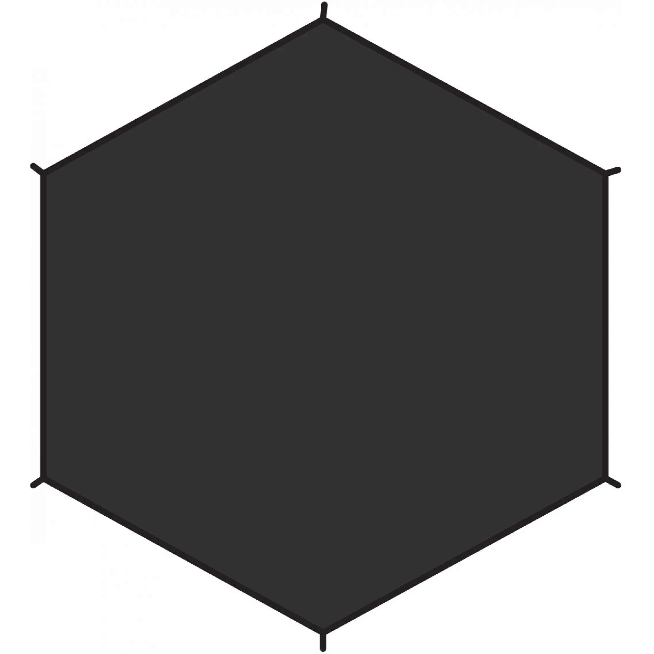 Fjällräven Dome 2 footprint, Black, One Size
