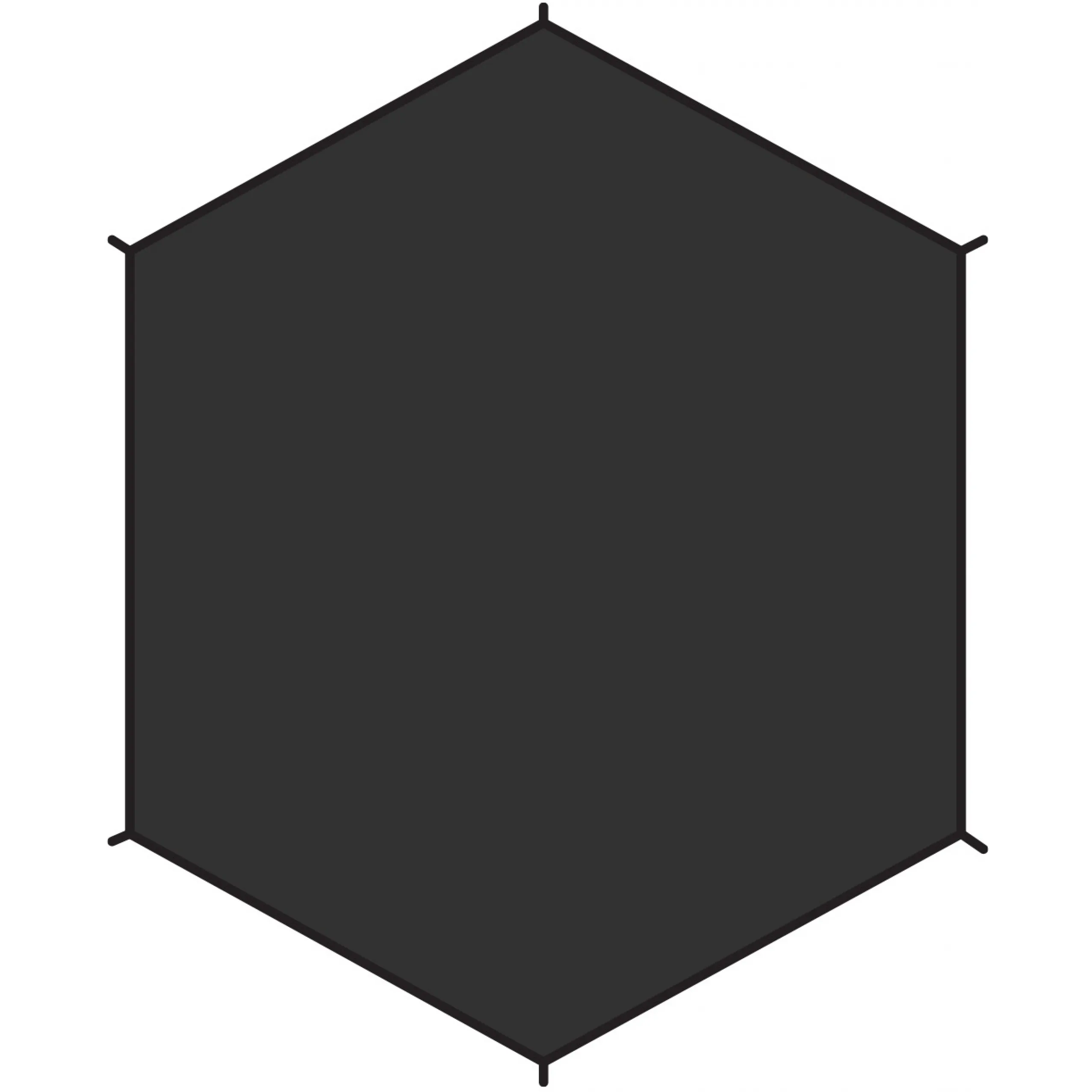 Fjällräven Dome 3 footprint, Black, One Size