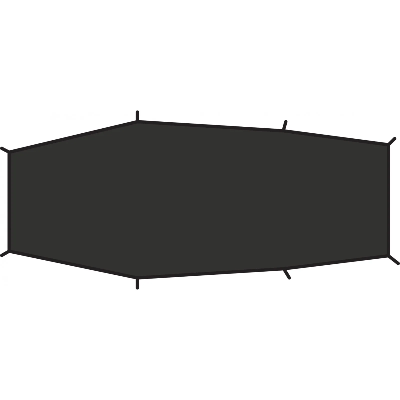 Fjällräven Lite 2 footprint, Black, One Size