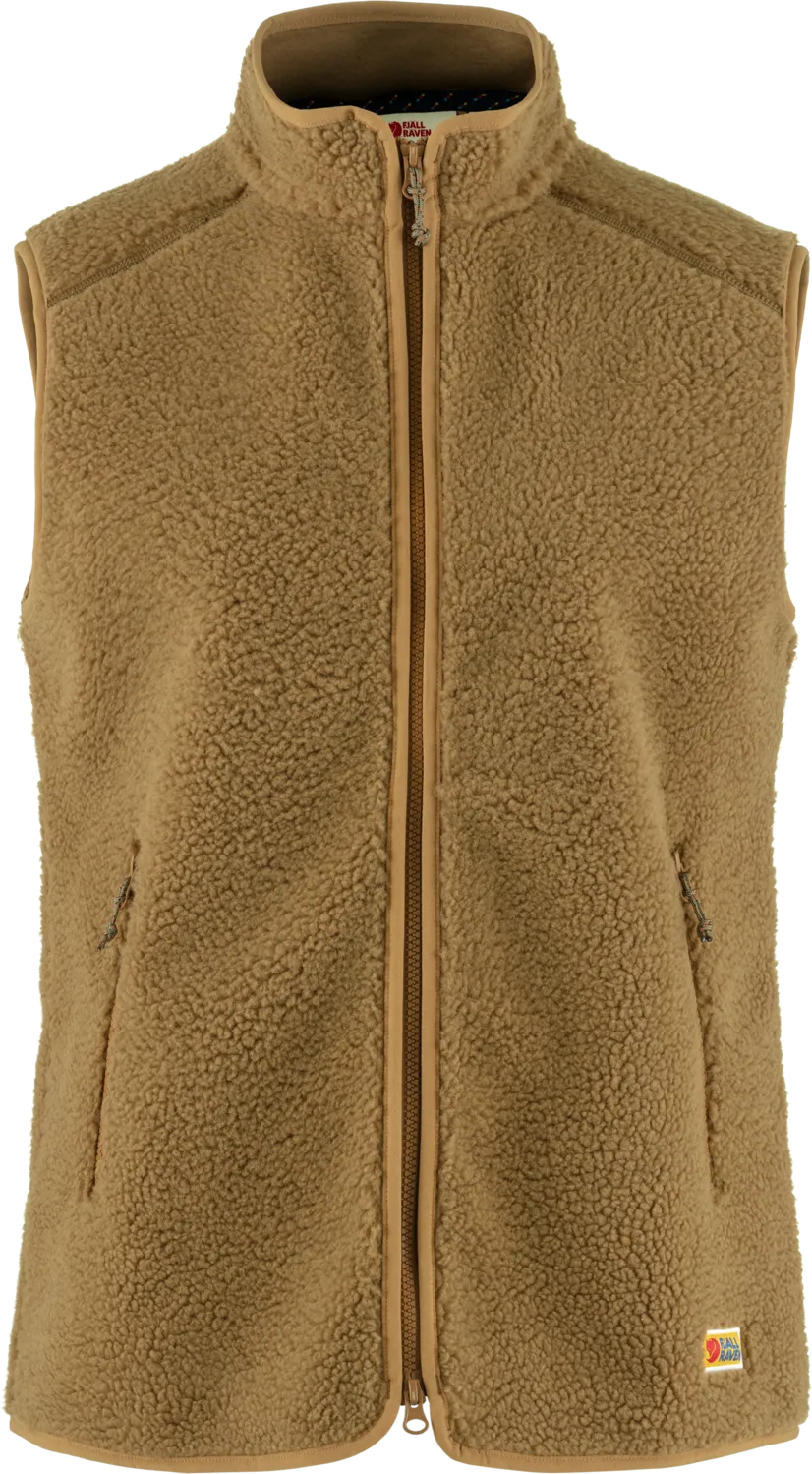 Fjällräven Women's Vardag Pile Fleece Vest, Buckwheat Brown Fjällräven Women's Vardag Pile Fleece Vest, Buckwheat Brown