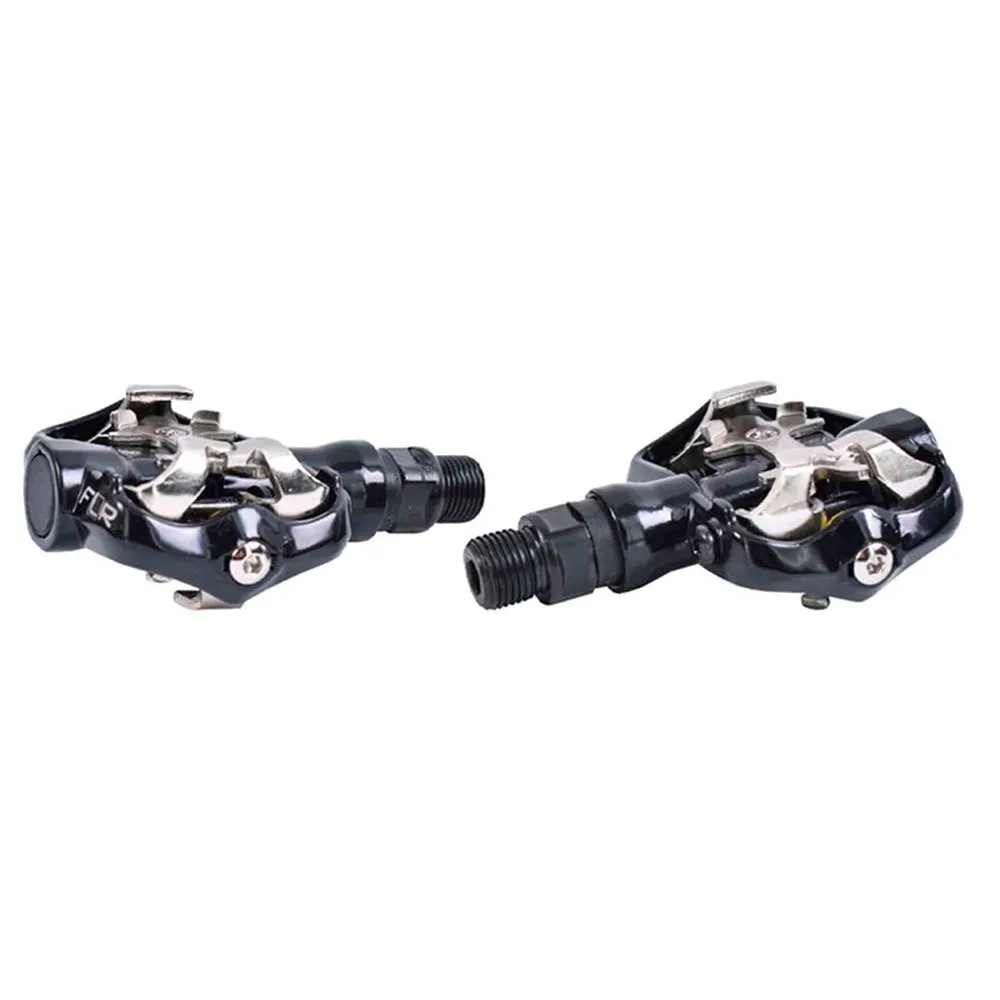 FLR Xc-313 Spd Cykelpedaler, Black / silver, One Size