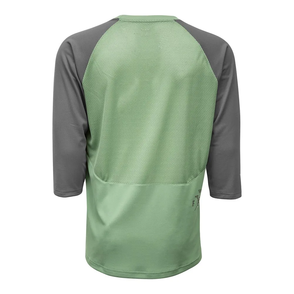 Fly Racing Ripa 3/4-ärmad Enduro-tröja, Sage / charcoal grey, XL
