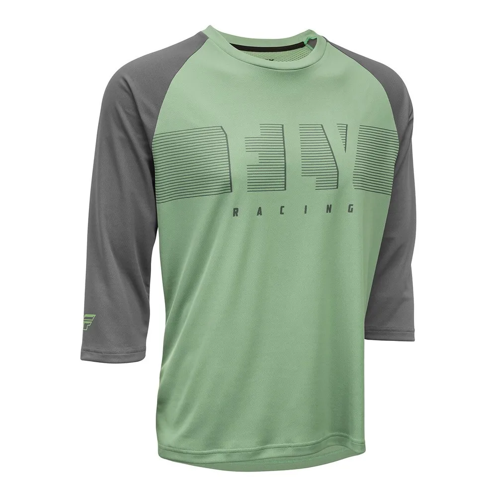 Fly Racing Ripa 3/4-ärmad Enduro-tröja, Sage / charcoal grey, XL
