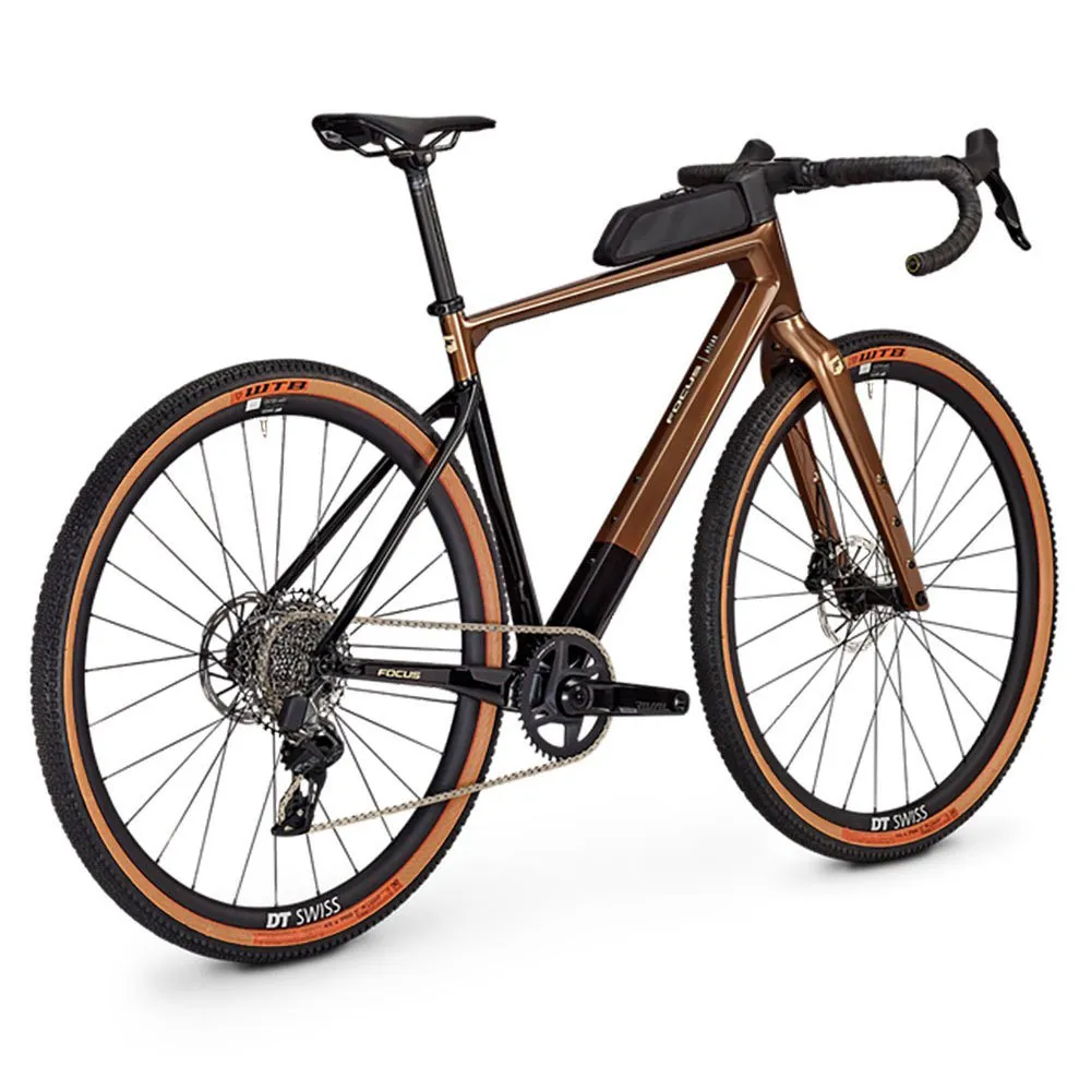 Focus Atlas 8.9 Rival Etap Axs Xplr 2024 Gravelcykel, Goldbrown glossy / carbon raw glossy, XS