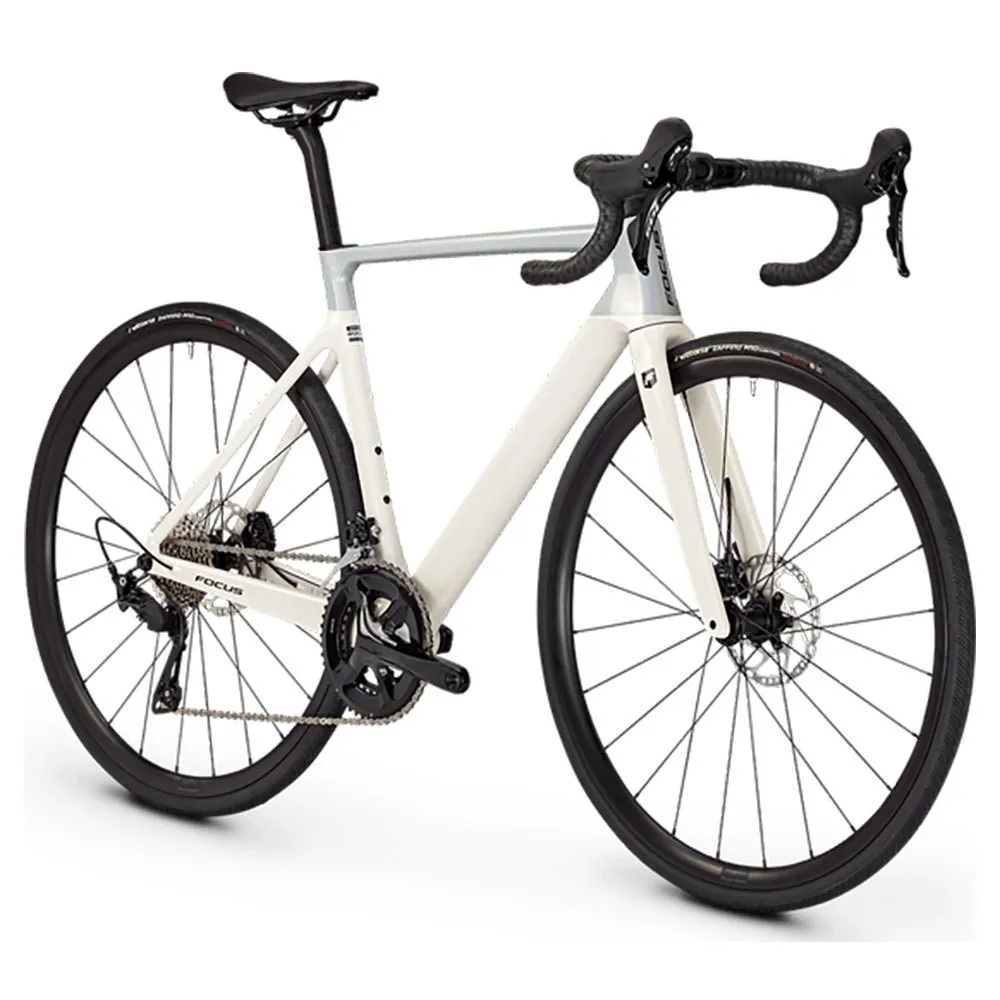 Focus Izalco Max 8.7 R7100 2024 Racercykel, Silver glossy / white metallic glossy