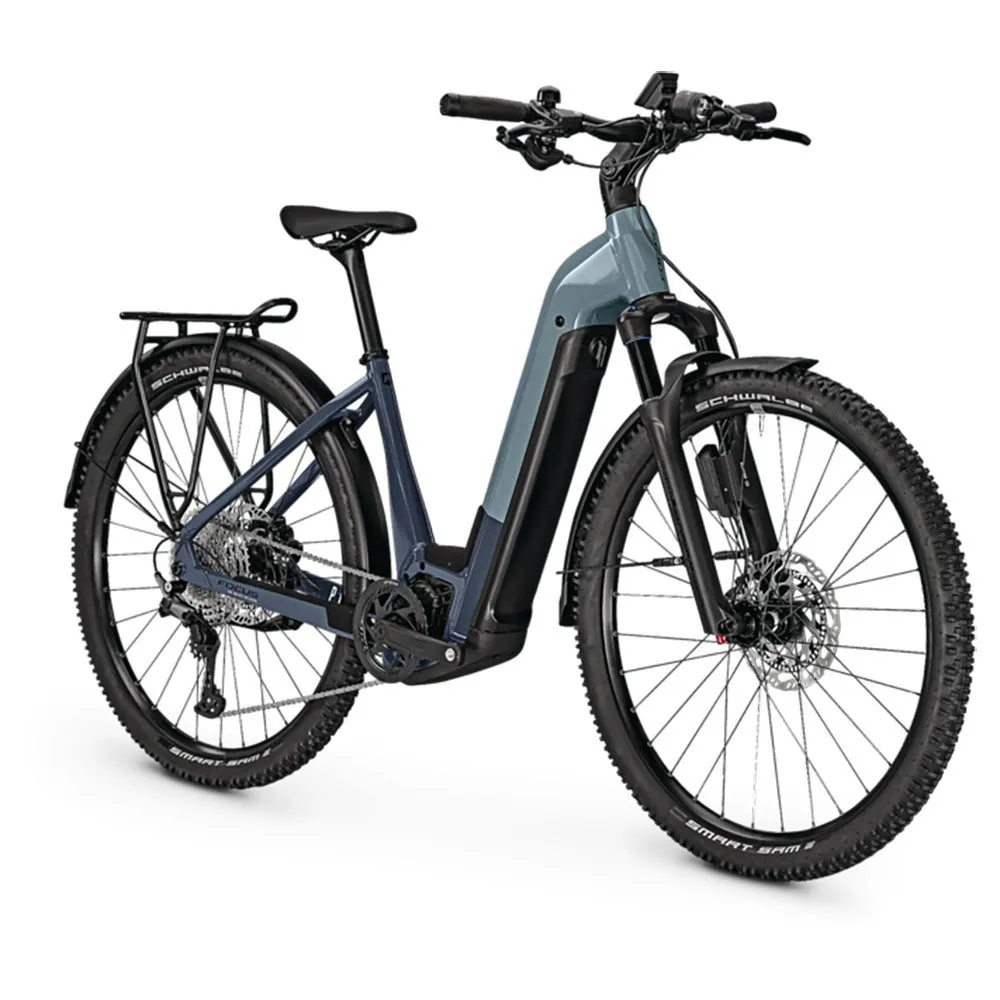 Focus Planet² 6.9 Wave Elcykel, Stoneblue glossy / heritage blue, S, 750Wh