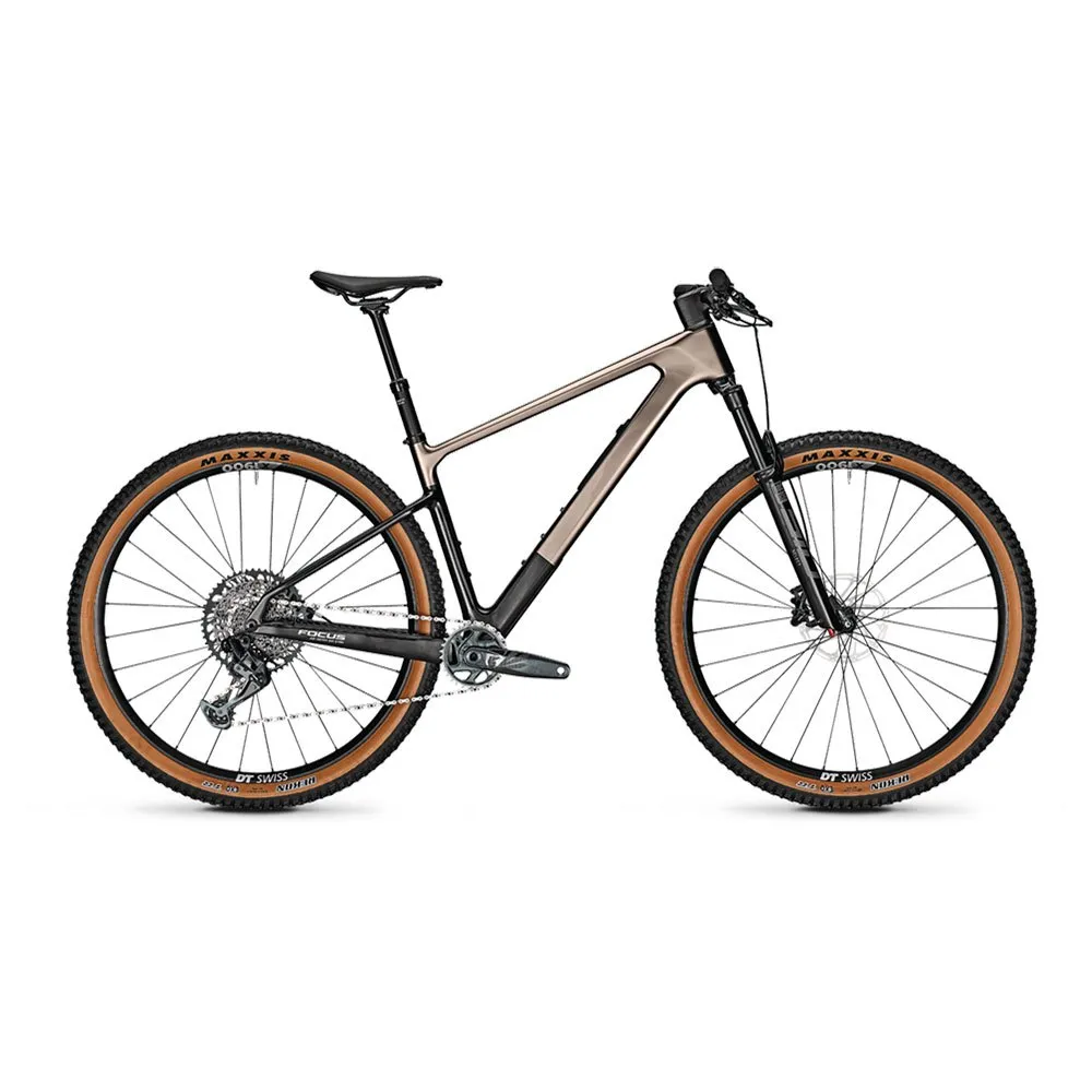 Focus Raven 8.9 29´´ Gx Eagle 2023 Mtb Cykel, Silver glossy / carbon raw glossy, S