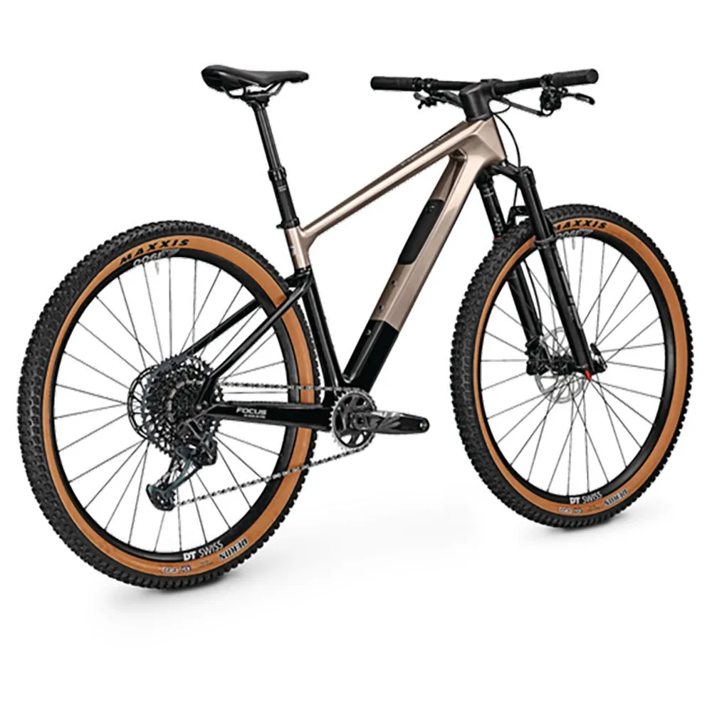 Focus Raven 8.9 29´´ Gx Eagle 2023 Mtb Cykel, Silver glossy / carbon raw glossy, S