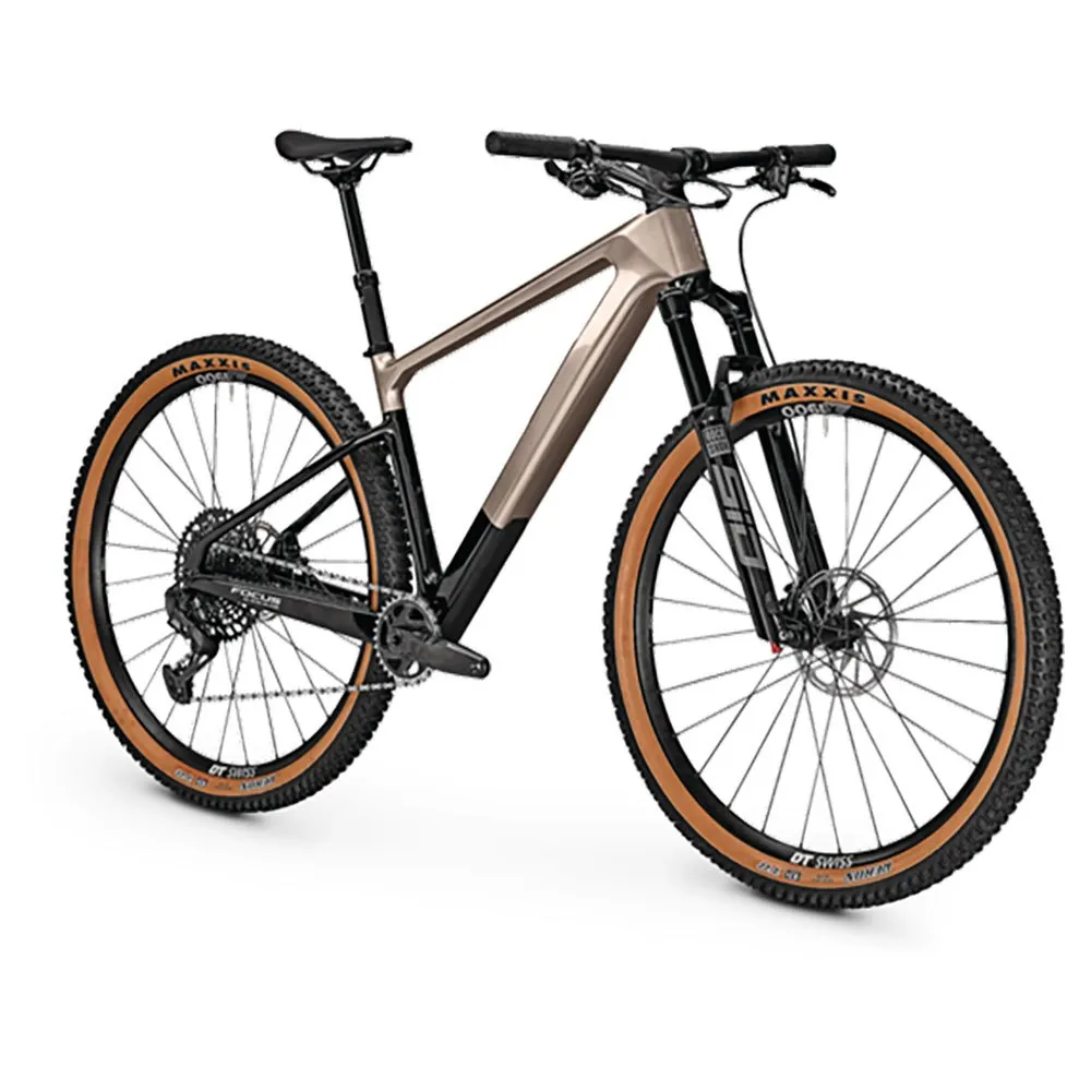 Focus Raven 8.9 29´´ Gx Eagle 2023 Mtb Cykel, Silver glossy / carbon raw glossy, S
