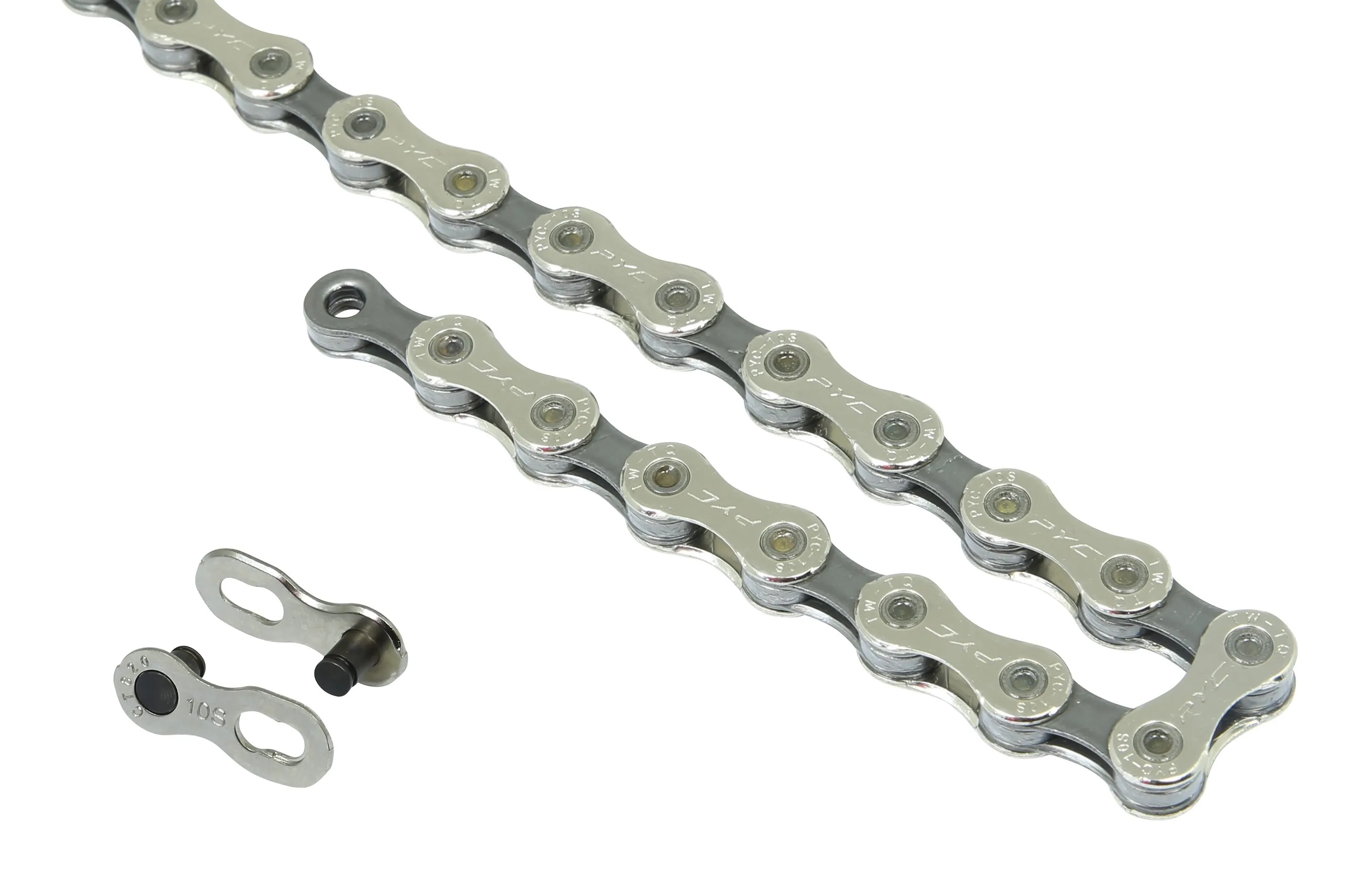 Force 10 speed kedja med kopplingslänk, silver/dark
