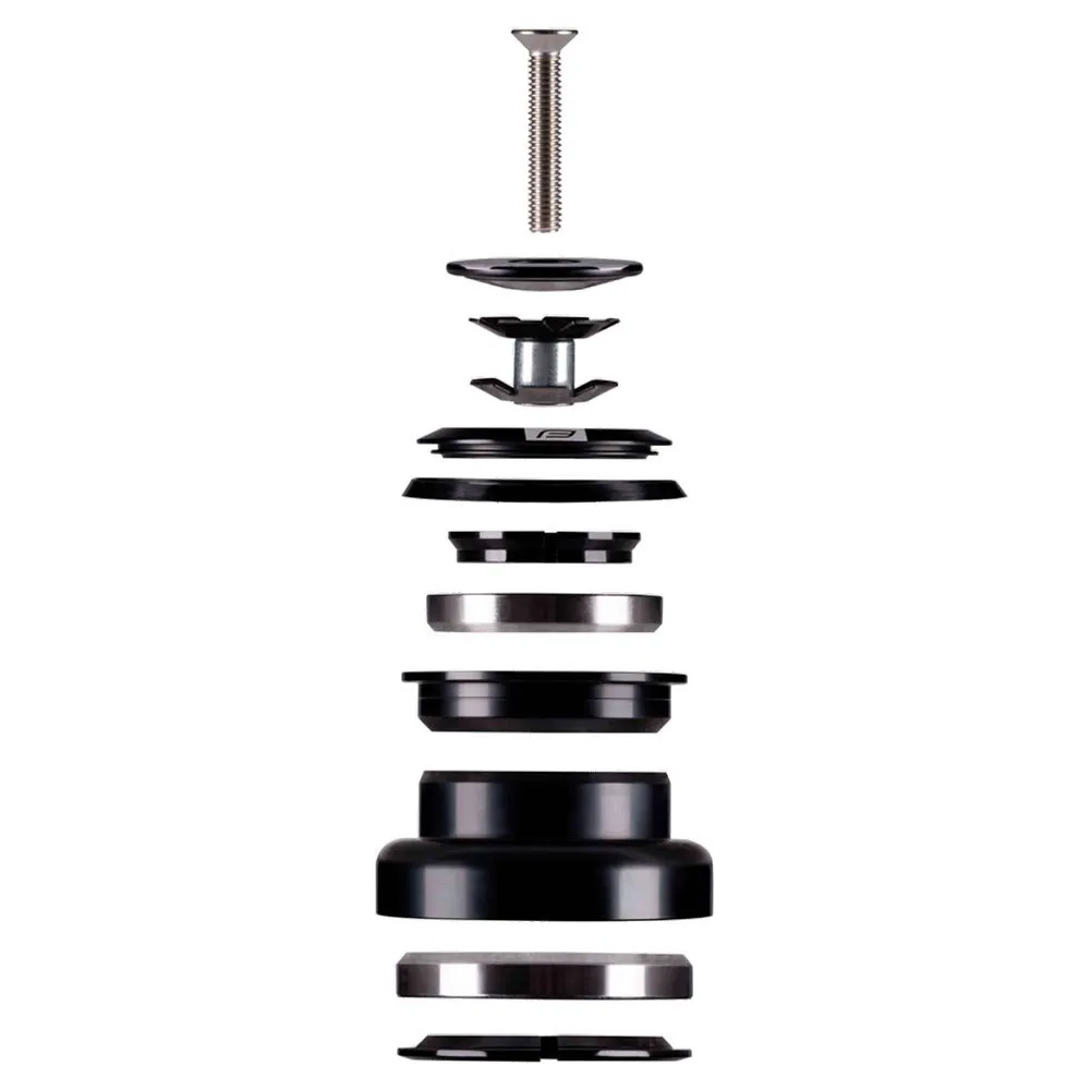 Force A-head 1 1/8´´ Taper Semi-integrerat Headset, Black, One Size