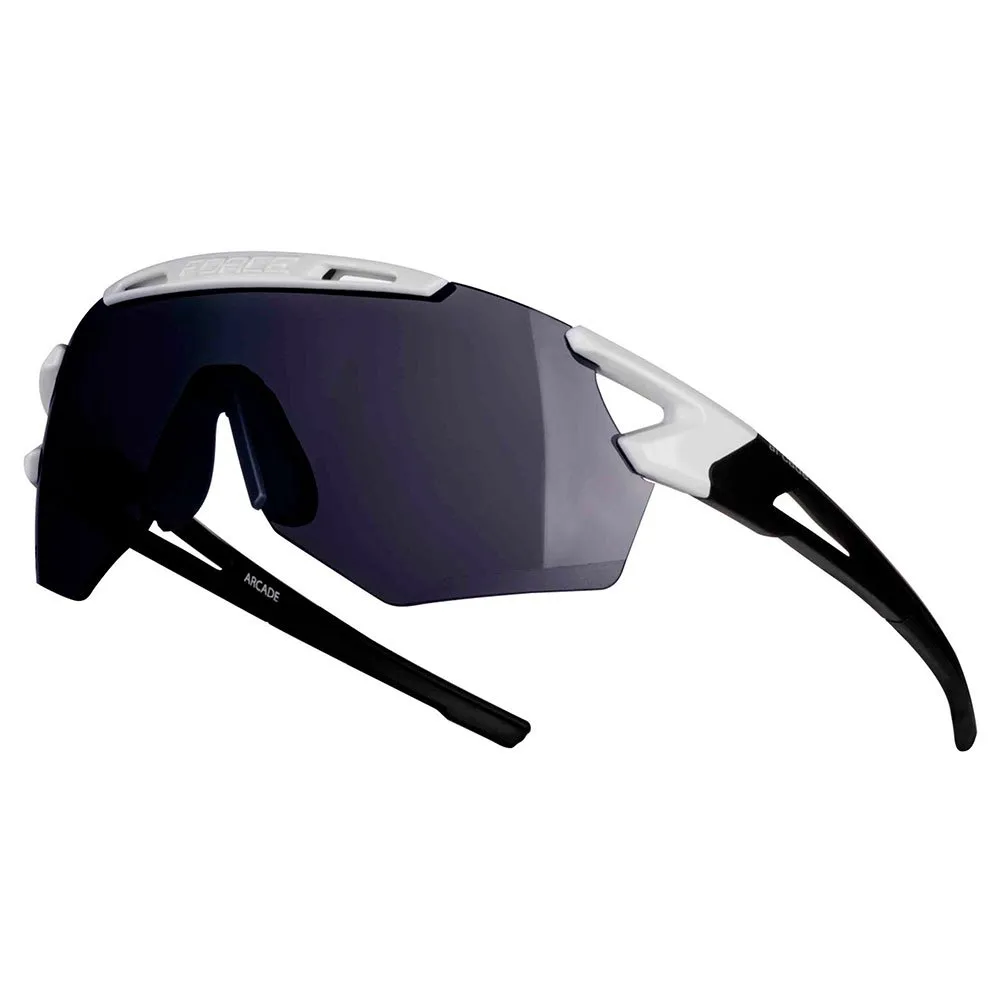 Force Arcade Solglasögon, White / black, Black Mirror/CAT3