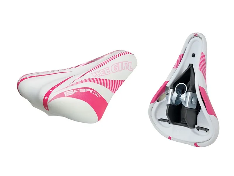 Force barnsadel vit/rosa