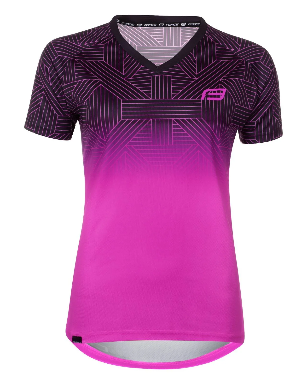 Force City cykeltröja till kvinnor pink/svart, Rosa/Svart, XS