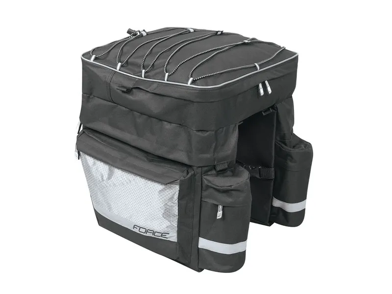 Force cykelväska till pakethållare 32 liter, Black, One Size Force cykelväska till pakethållare 32 liter, Black, One Size