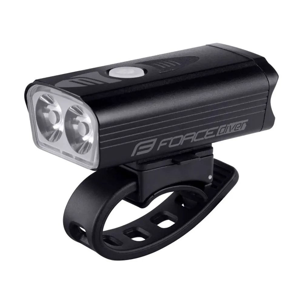 Force Diver Usb Framlampa, Black, 900 Lumens
