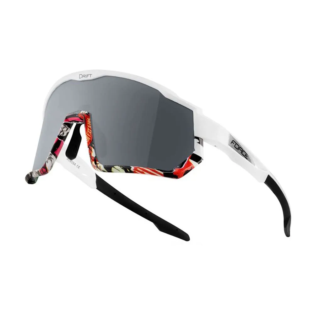 Force Drift Polariserade Solglasögon, White / vivid, Black/CAT3